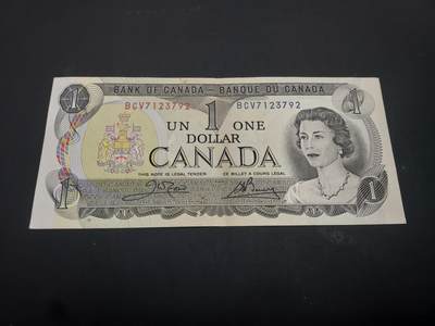 博彦收藏   3月7日 8点钱币专场 全场包邮 - 1973 加拿大女皇1元 8品左右