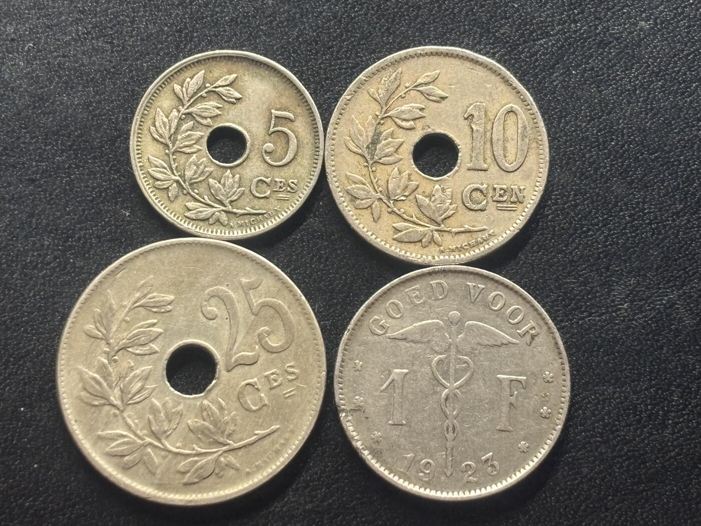 邮泉阁限时拍卖第四十二场（硬币在国外。请付邮费6元。） 比利时阿尔伯特国王4枚