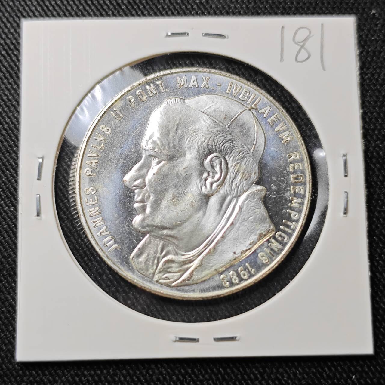 KK钱币收藏小铺   套币 批量/好品散币专场 2月预留时间 周末发货  梵蒂冈镀银铜章