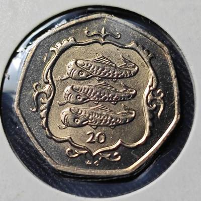 KK钱币收藏小铺   套币 批量/好品散币专场 2月预留时间 周末发货 -  1986马恩岛20便士 好品