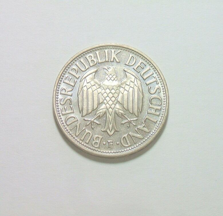 联邦德国1965年F版1马克 精制PROOF版 发行量仅80枚