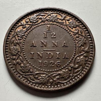 🌹外币初藏🌹🐯2026年第24场  每周二四六晚8️⃣点 接代拍 - 英属印度1926年1/12安娜 c