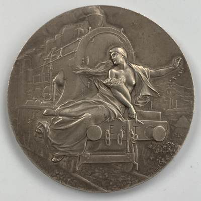 掌中浮雕-藏着的欧洲第053场 - 法国铁路公司银章，41.3mm，36.2g