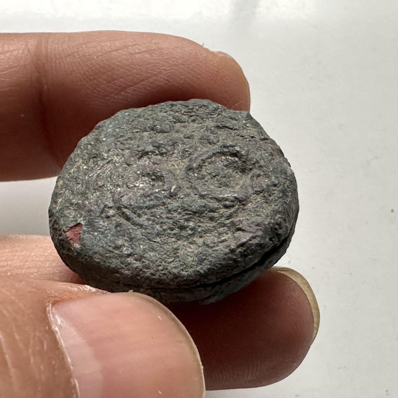 🌹外币初藏🌹🐯2026年第24场  每周二四六晚8️⃣点 接代拍 罗马帝国公元1世纪Dupondius铜币 SC双圈 直径28mm 重20.3g 残裂生坑