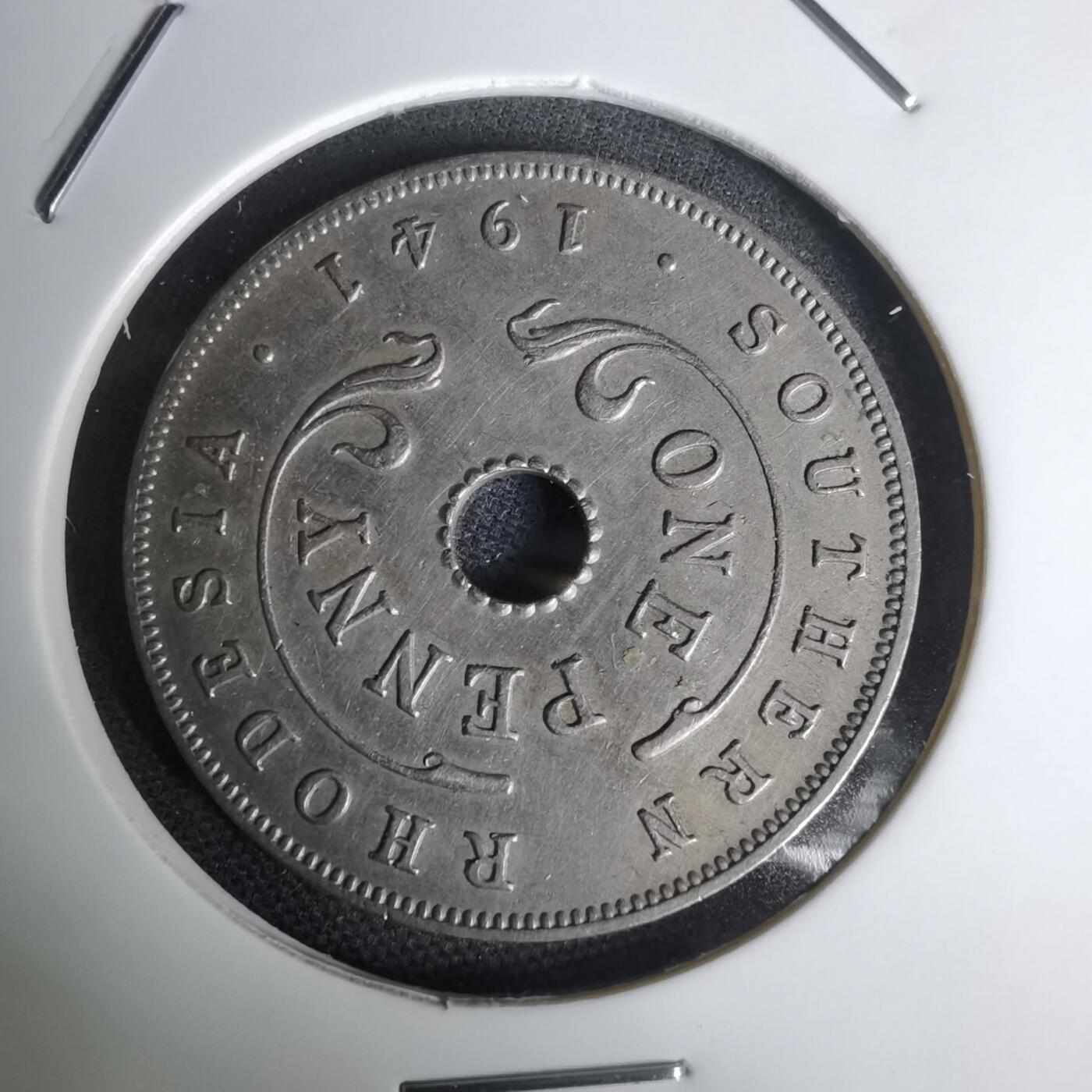 沼泽如烟--第1011场 南罗德西亚1941年1便士