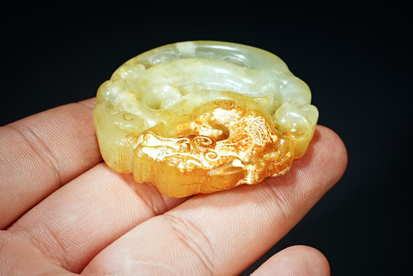 上海都达杂项专场四十四【全场包邮】  古玉 螭龙玉佩91-100