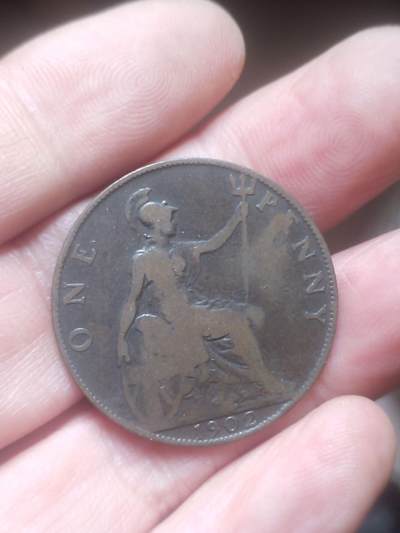 评级币 硬币 纪念币 - 1902年英国一便士大铜币。