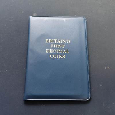 【全场包邮】纯粹捡漏拍508场 - 英国1968-1971年十进制改版官方卡装套币