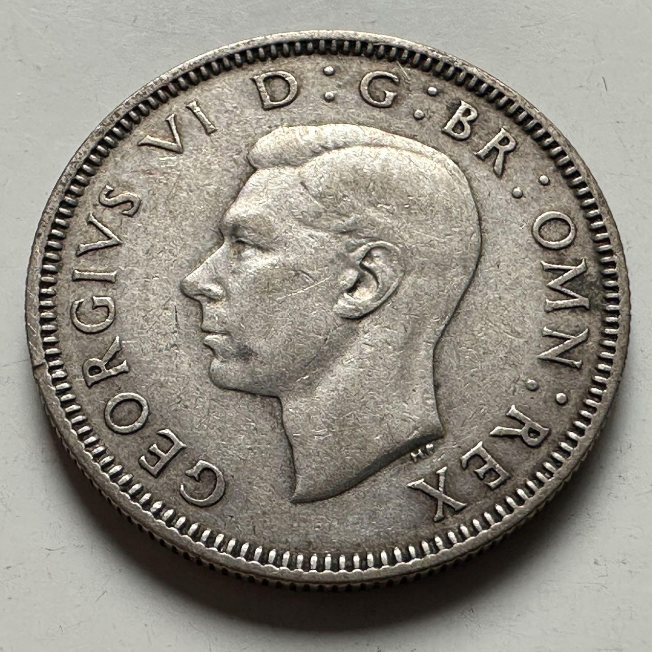 🌹外币初藏🌹🐯2026年第24场  每周二四六晚8️⃣点 接代拍 英国1938年一先令银币 5.6克50%银