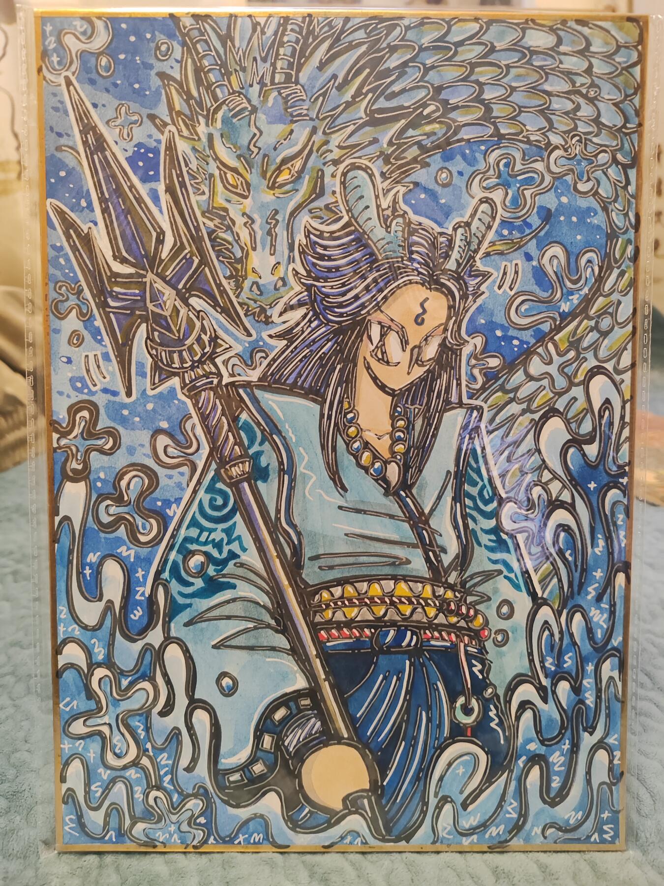 手绘原画 艺术家waiwai owson英雄传系列隐藏敖丙