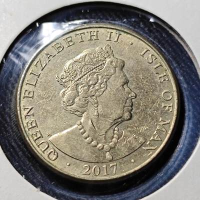 KK钱币收藏小铺   套币 批量/好品散币专场 2月预留时间 周末发货 -  2017马恩岛1镑