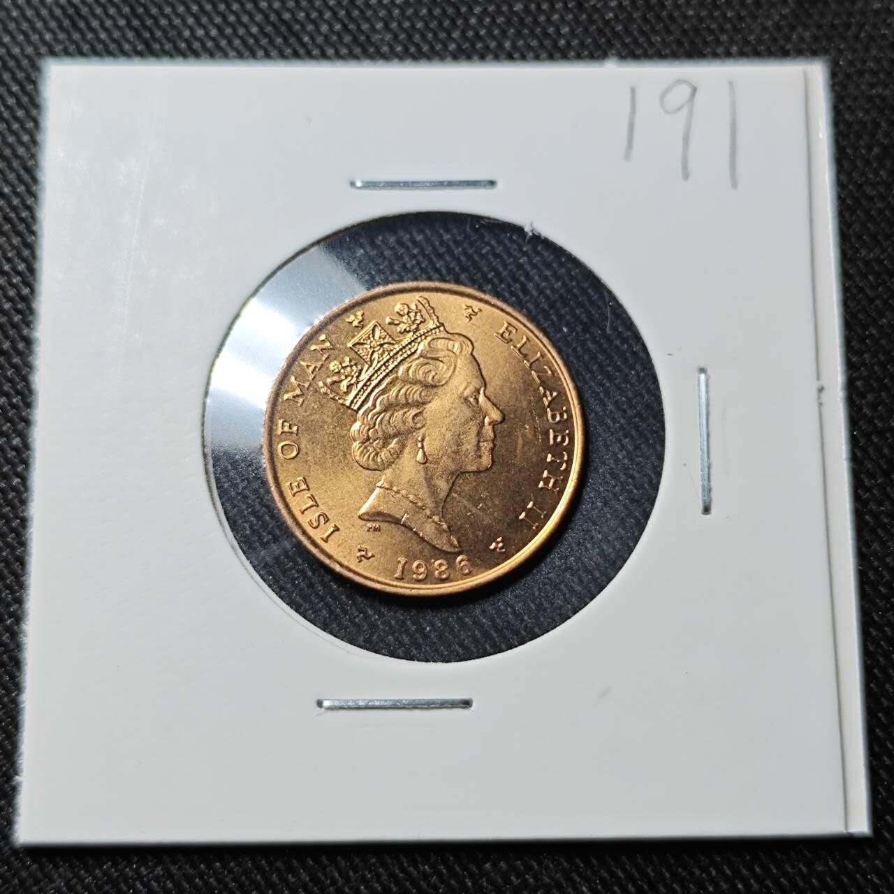 KK钱币收藏小铺   套币 批量/好品散币专场 2月预留时间 周末发货  1983马恩岛1便士铜币 好品