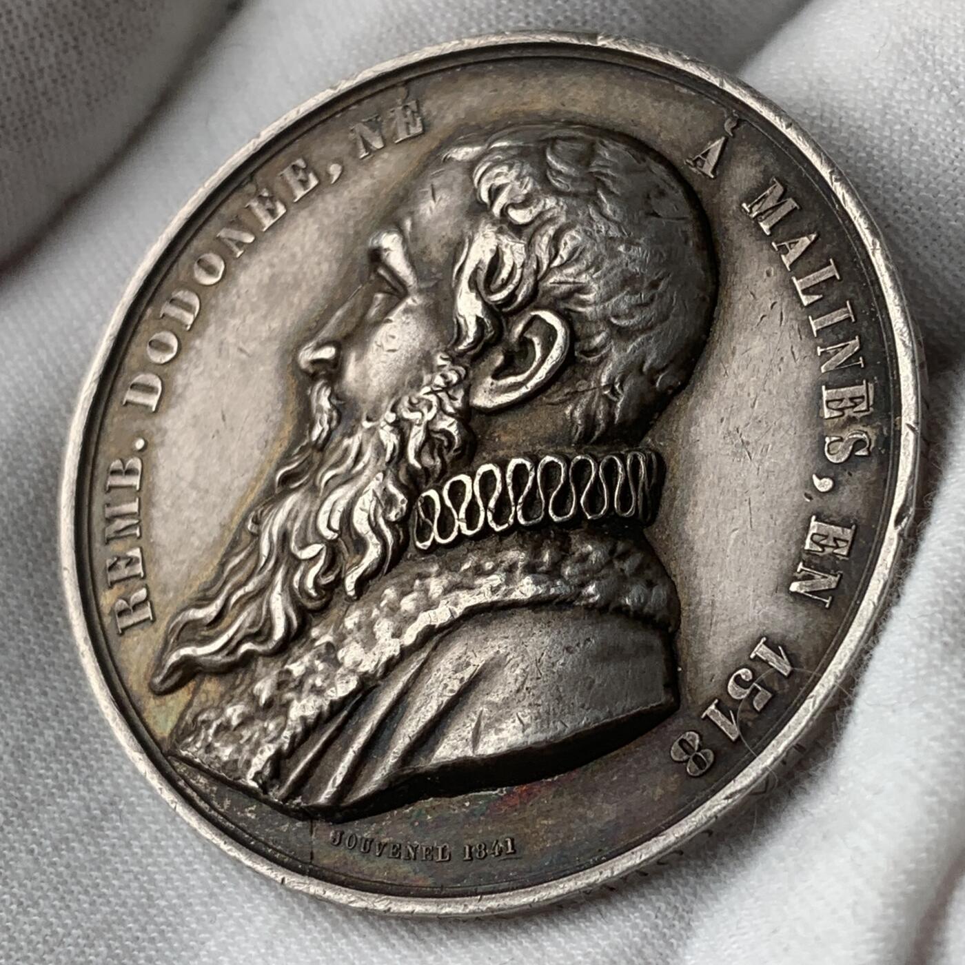 掌中浮雕-藏着的欧洲第053场 1847年比利时园艺协会银章，45.5mm，32.46g