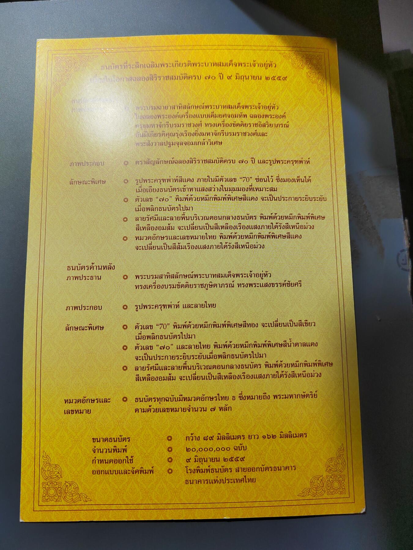 PCAI钱币  3-767  钱币纪念章小专场 泰国纪念钞