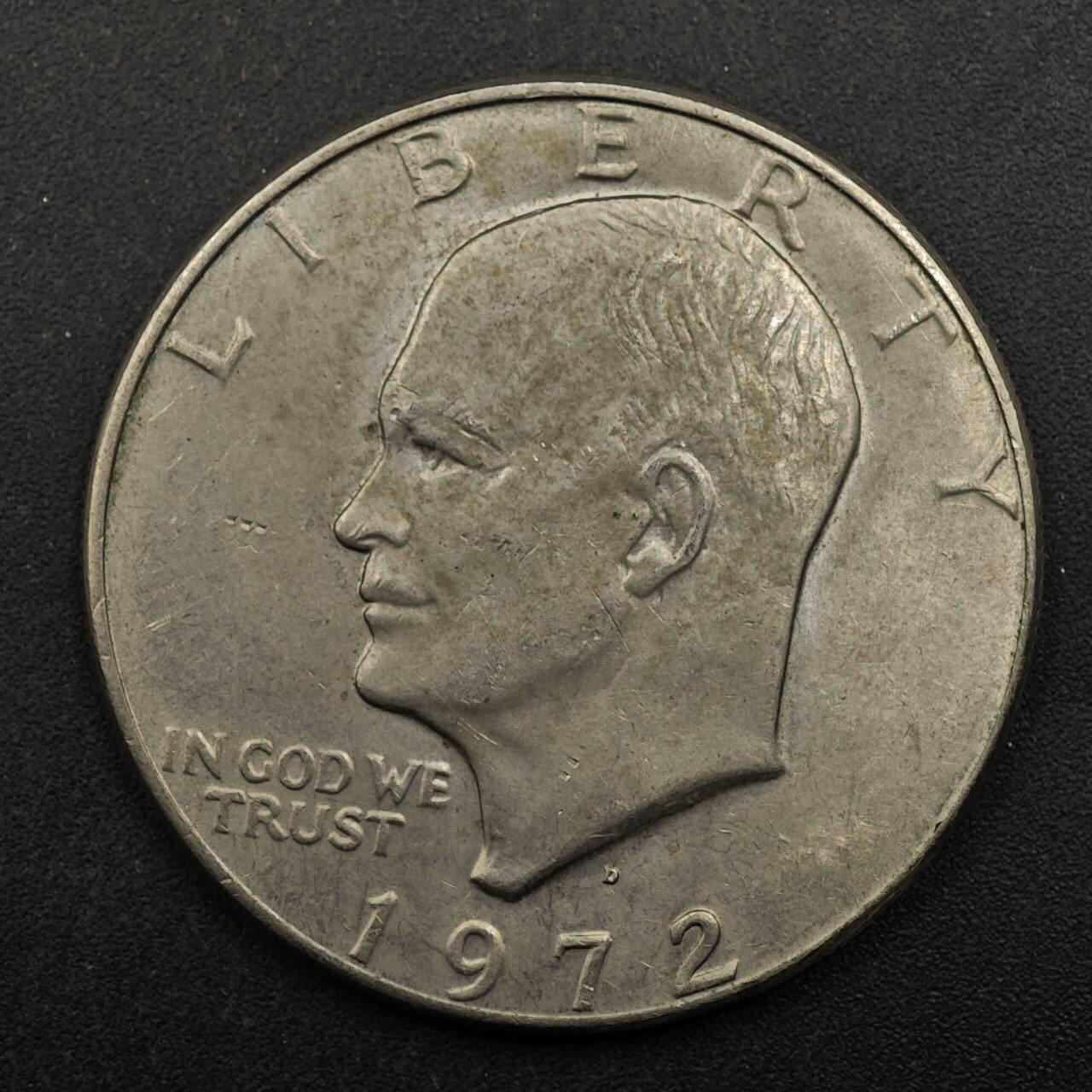 【淘币小摊】实时拍第八百七十五拍   散币场    每周一统一发货 美国1972年月球鹰美元