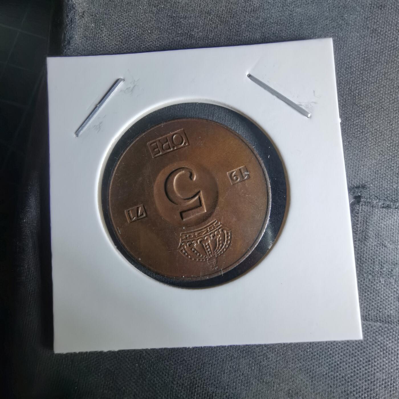 沼泽如烟--第1009场 瑞典1971年5欧尔