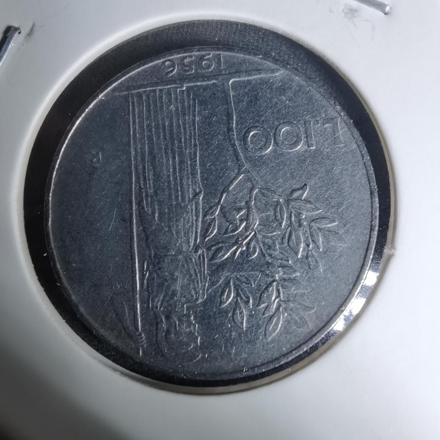 沼泽如烟--第1009场 意大利1956年100里拉