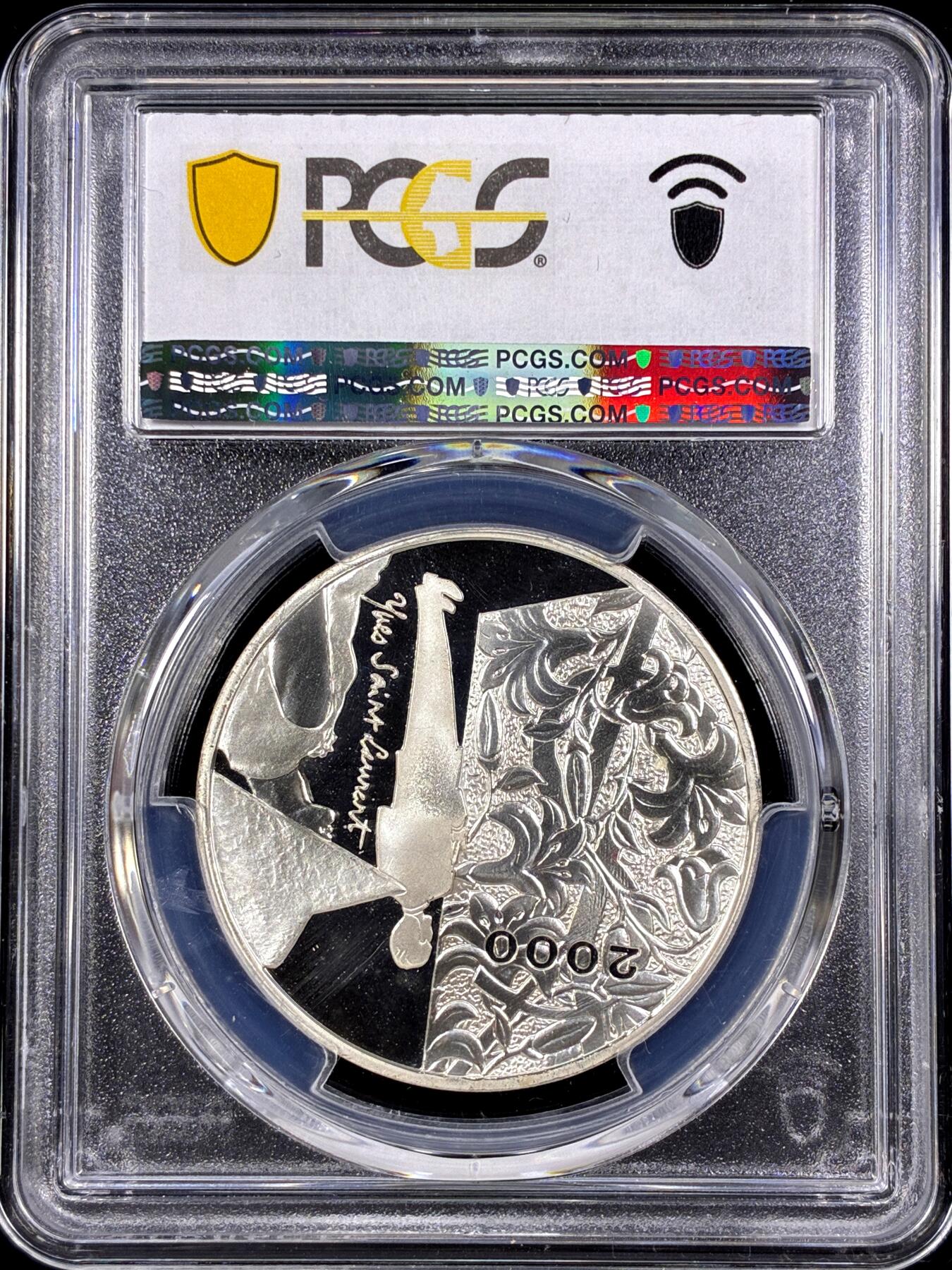 【雨安】【直播拍卖】【第0126期-评级币章】2026-03-07 周六 19:30 (金价1176, 银价22.16) [评级现代] France 法国 10法郎 2000年 伊夫·圣罗兰 PCGS-PR68DCAM 精制币