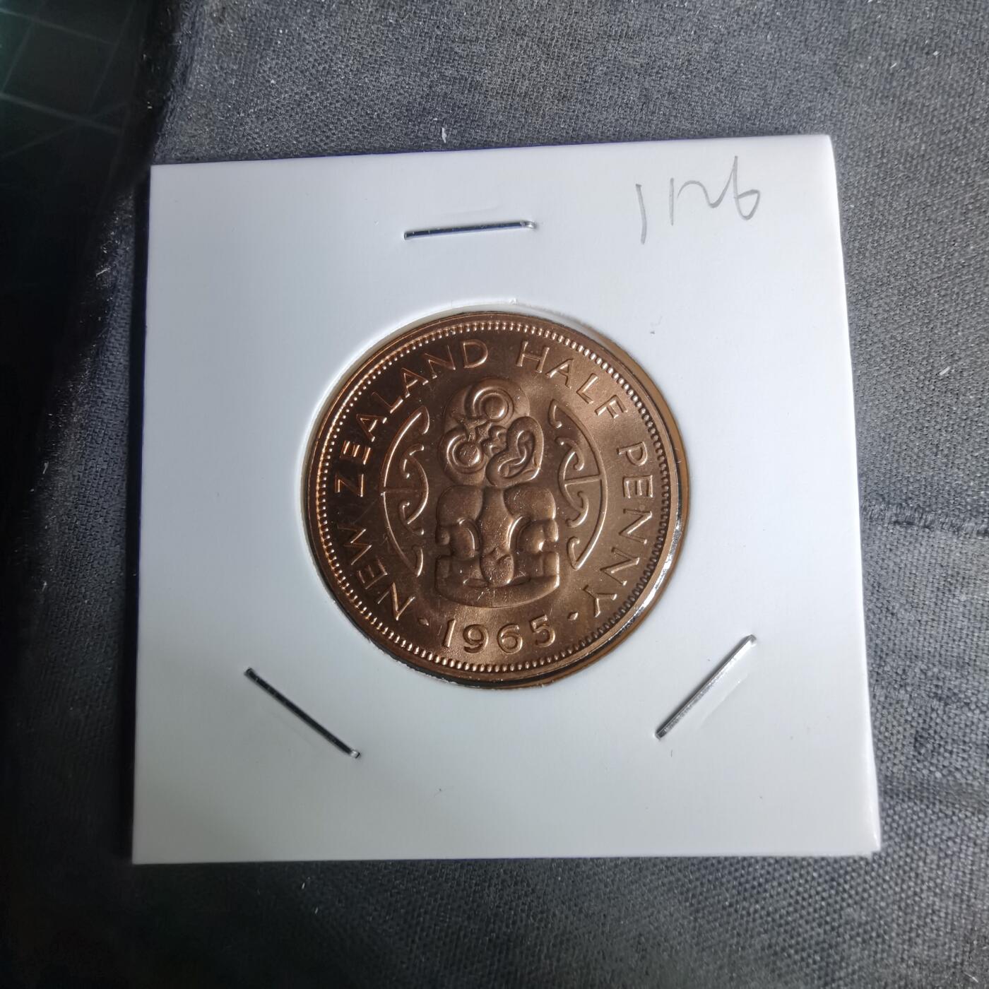 沼泽如烟--第1011场 新西兰1965年半便士