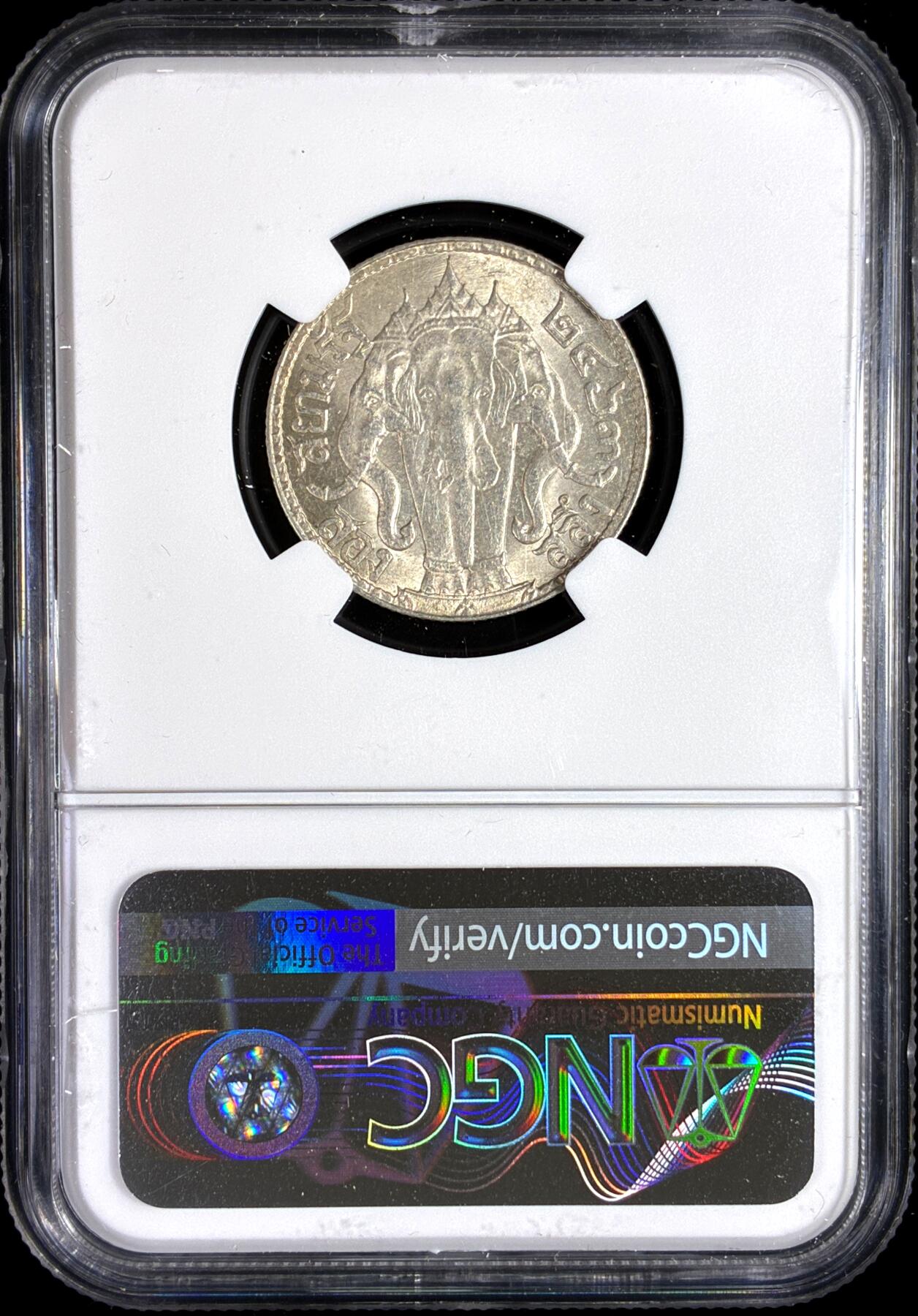 【雨安】【直播拍卖】【第0126期-评级币章】2026-03-07 周六 19:30 (金价1176, 银价22.16) [评级亚洲] Thailand 泰国 1/2泰铢 1920年 拉玛六世  NGC-MS64