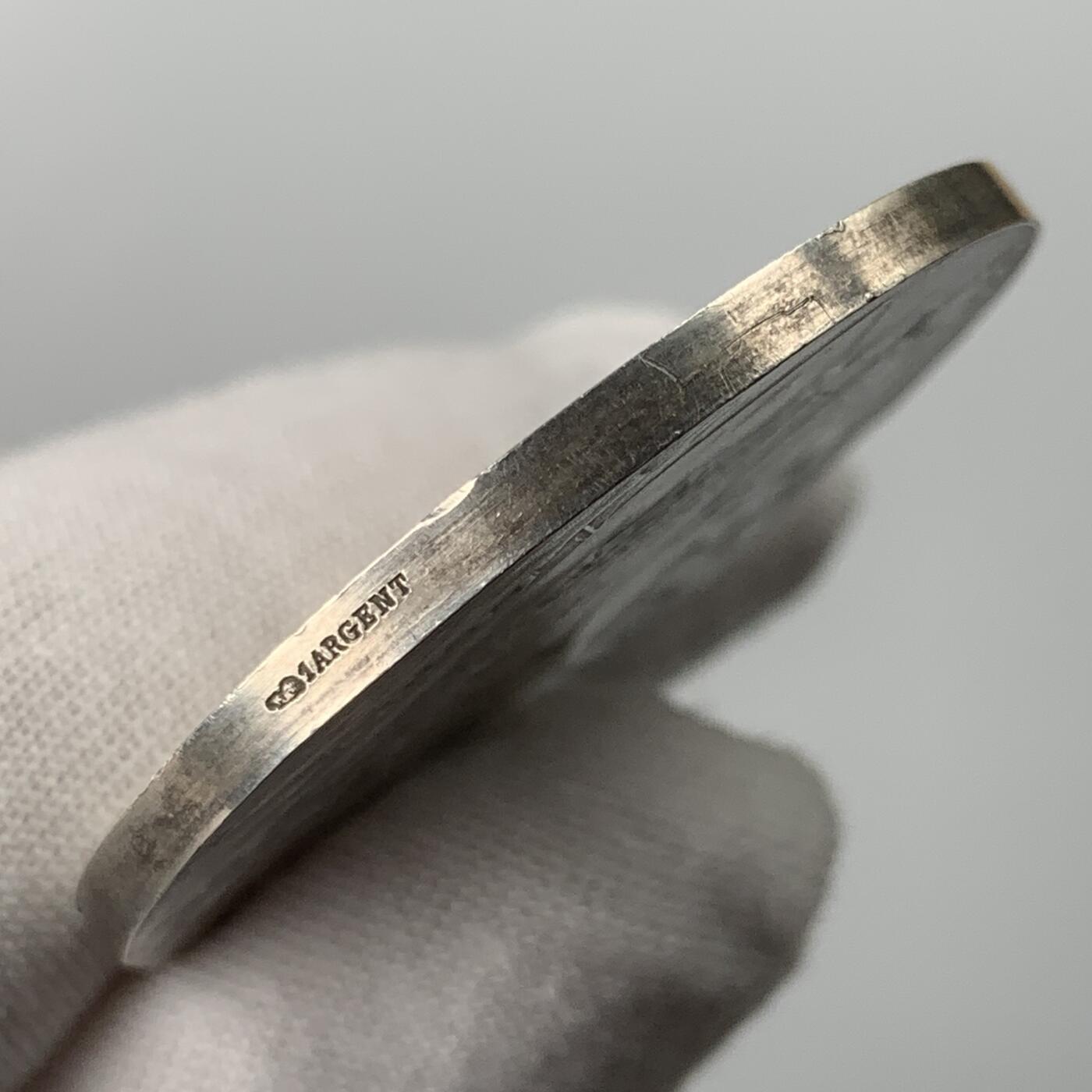 掌中浮雕-藏着的欧洲第053场 1909年法国勒阿弗尔商会银章，40mm，30.53g