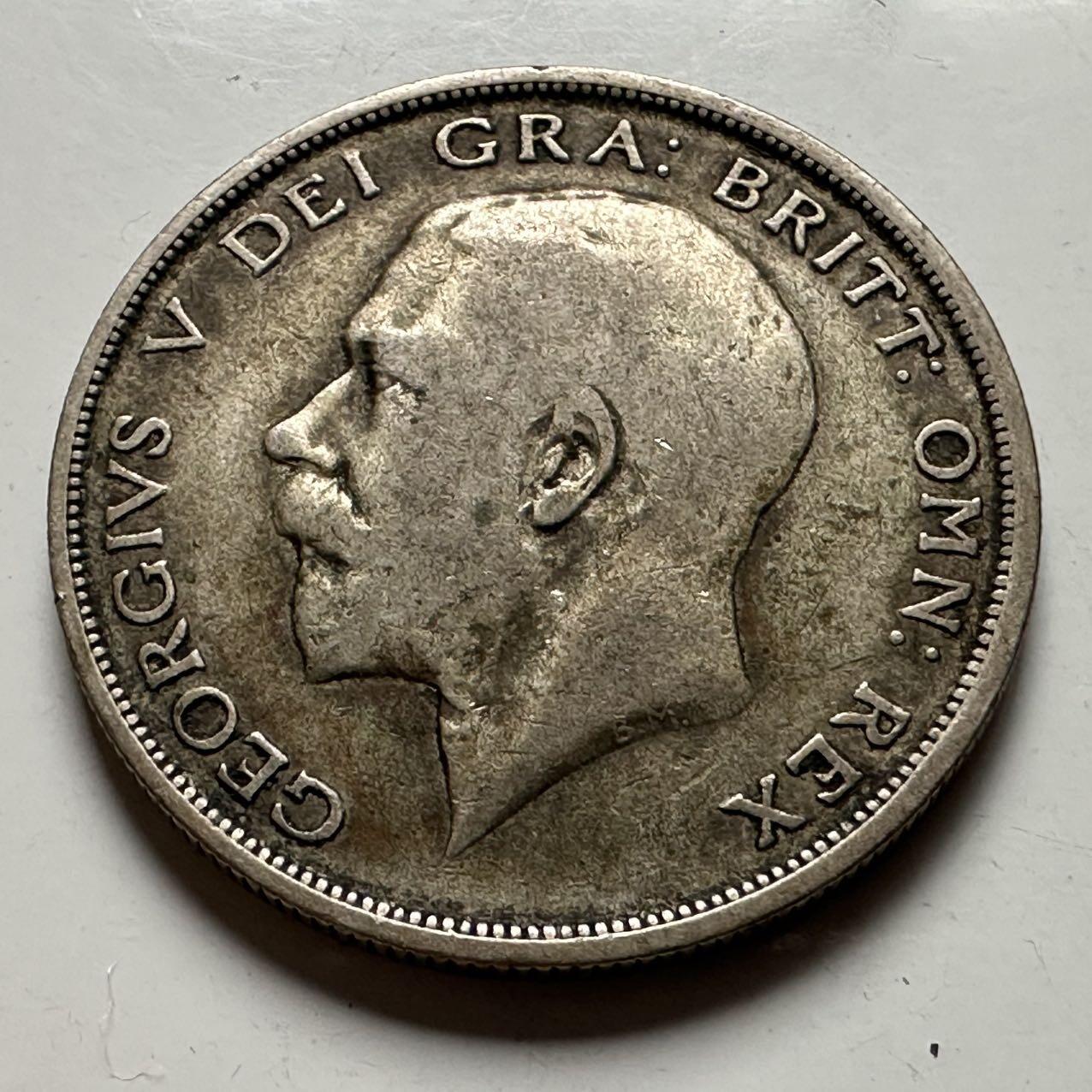 🌹外币初藏🌹🐯2026年第24场  每周二四六晚8️⃣点 接代拍 英国1920年1/2克朗银币 14.1克50%银