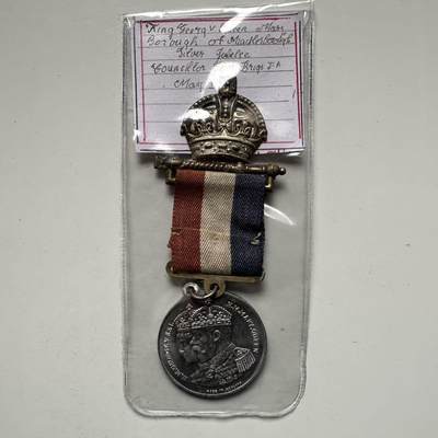 🌹外币初藏🌹🐯2026年第24场  每周二四六晚8️⃣点 接代拍 - 英国1935年乔治五世银禧纪念章 米德尔斯堡市版  32.4毫米铝制