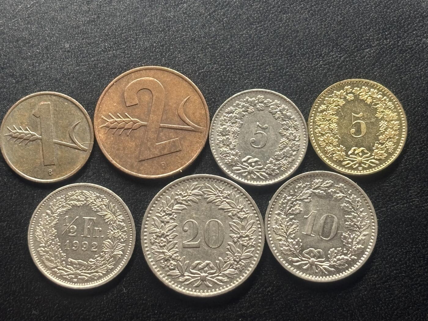 邮泉阁限时拍卖第四十二场（硬币在国外。请付邮费6元。） 瑞士7枚