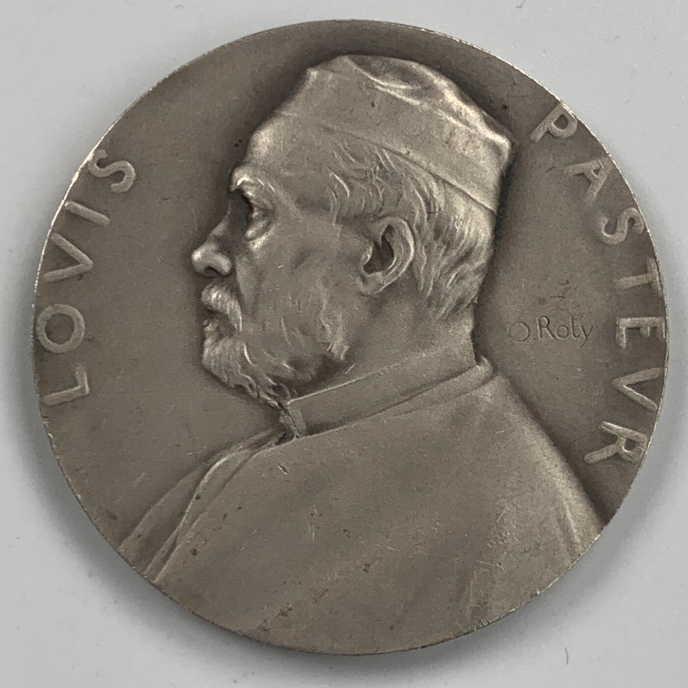 掌中浮雕-藏着的欧洲第053场 法国微生物学家路易.巴斯德银章，36.6mm，23.7g，奥斯卡·罗蒂作品