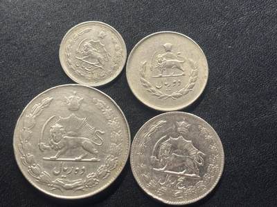 邮泉阁限时拍卖第四十二场（硬币在国外。请付邮费6元。） - 伊朗4枚