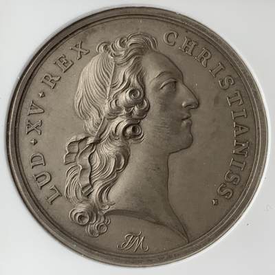 掌中浮雕-藏着的欧洲第053场 - NGC MS63 : 1740年法国第戎学院银章，41.5mm