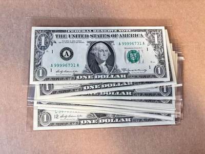 (800期大拍拍品火热征集中🔥）【Blue Auction】世界纸币精拍第790期——18级TOP拍卖/信誉/品质/专业/高效💫  - 【一组12张12区 含无47】美国 1969年1美金 全新UNC