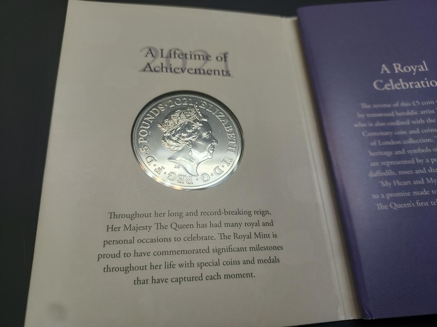 博彦收藏   3月7日 8点钱币专场 全场包邮 2021年女皇95诞辰 5英镑纪念币套装