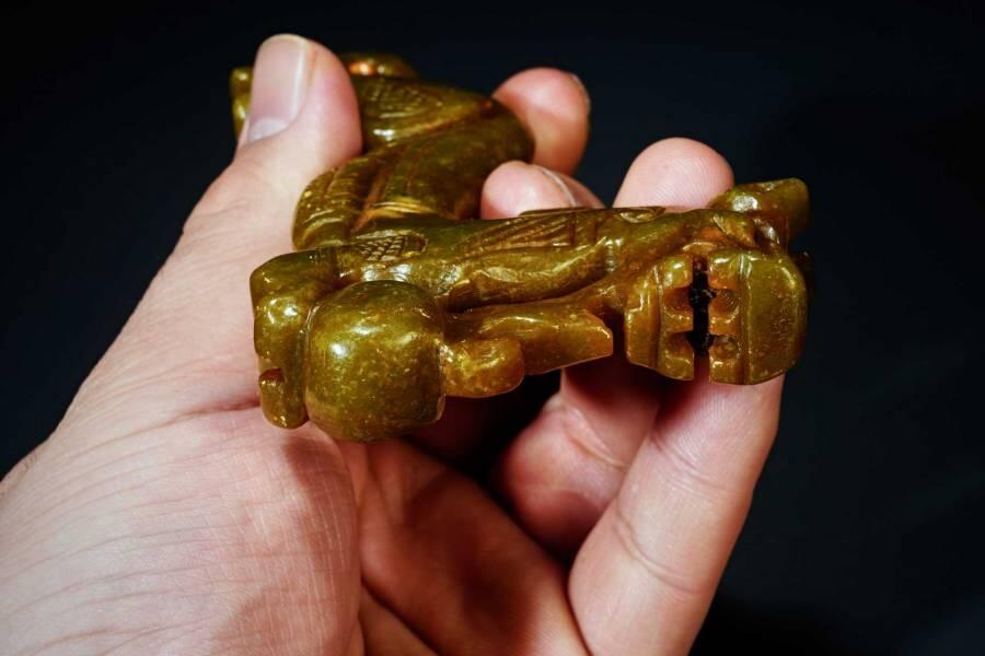 上海都达杂项专场四十四【全场包邮】  古玉玉龙抱珠91-95