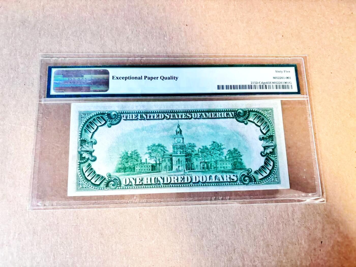 (800期大拍拍品火热征集中🔥）【Blue Auction】世界纸币精拍第790期——18级TOP拍卖/信誉/品质/专业/高效💫    美国 1934年100美金 费城版 PMG65EPQ 老壳