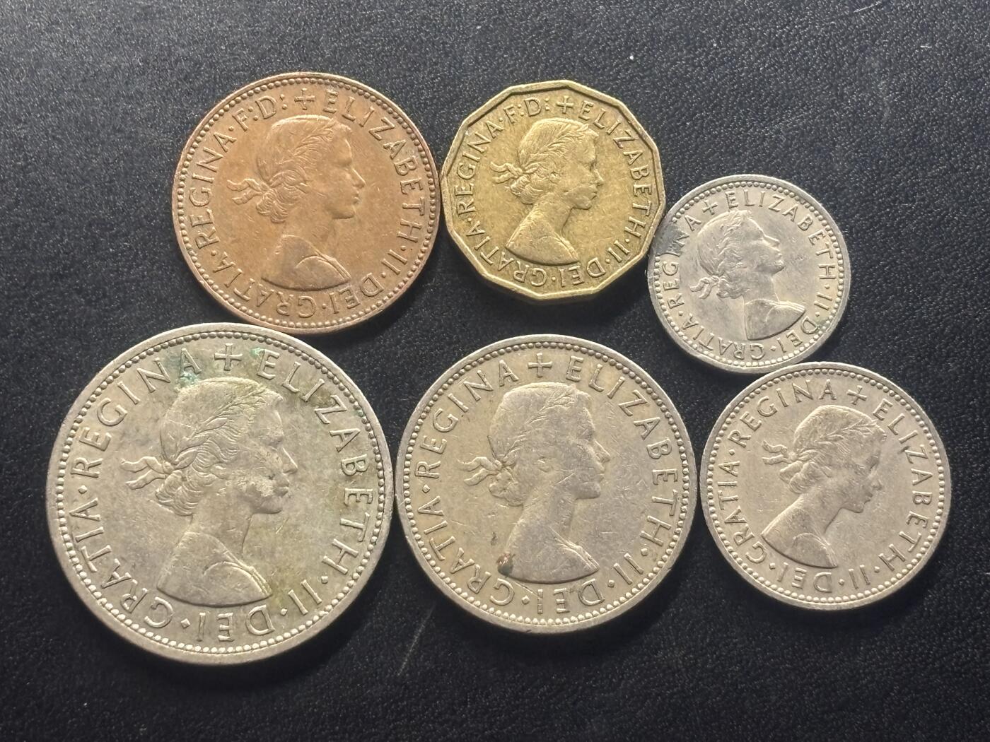 邮泉阁限时拍卖第四十二场（硬币在国外。请付邮费6元。） 英国1959年6枚