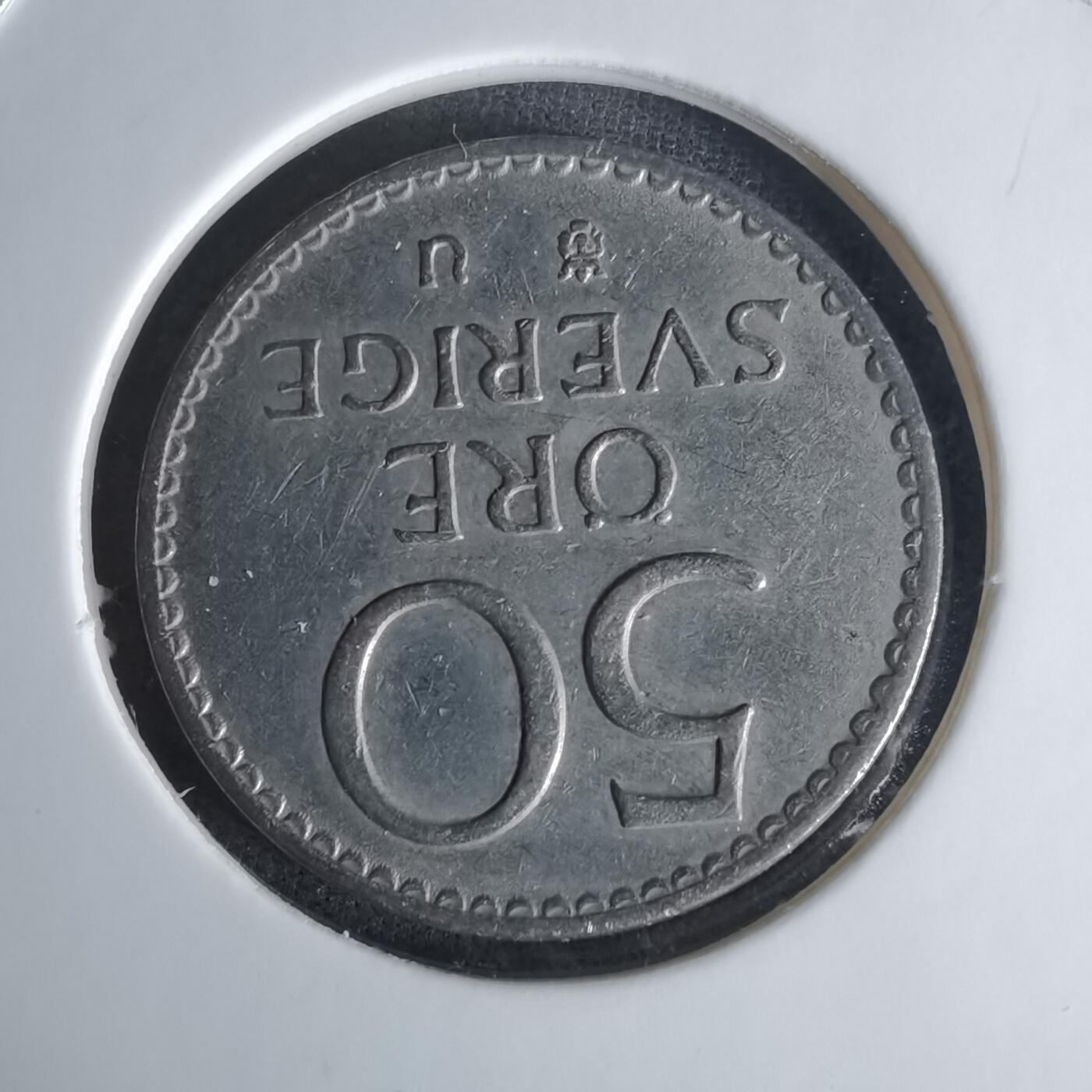 沼泽如烟--第1009场 瑞典1964年50欧尔