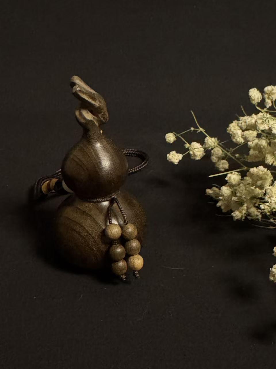 零元拍：金丝楠 精工葫芦 雕件手把件绿阴沉，满手留香金丝流溢。79/41/27MM