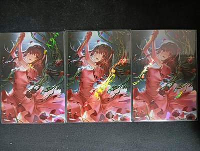 花开卡拍第61期（3月7号周六截拍，品控勿拍!!!拍品不寄存，运费5元（新疆需补运费差价或顺丰到付），自制卡难免瑕疵，可能存在轻微撞角爆边等出厂瑕疵，品控介意勿拍！） - 殿兔卡牌 满赠折光斜纹彩闪三宫