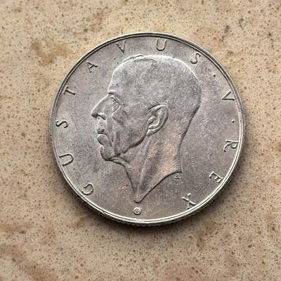 道一币馆币章第一百六十八场 - 瑞典1938年特拉华定居点建立300周年2克朗银币  15g 800S 