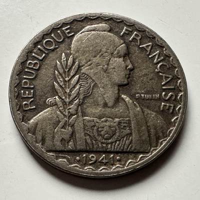 🌹外币初藏🌹🐯2026年第24场  每周二四六晚8️⃣点 接代拍 - 法属印度支那1941年二十分