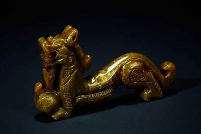 上海都达杂项专场四十四【全场包邮】  - 古玉玉龙抱珠91-95