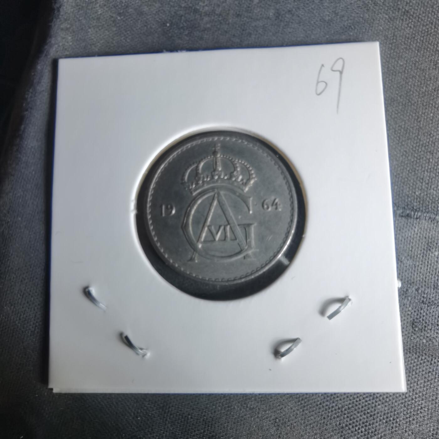 沼泽如烟--第1009场 瑞典1964年50欧尔