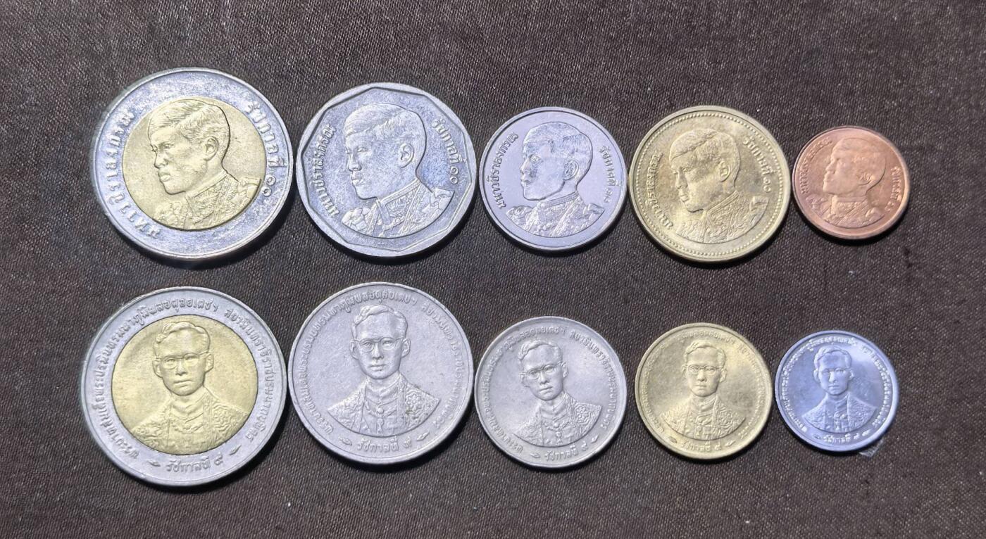 北京马甸外国币专卖第148期，外国币，中国早期纪念币专场，陆续上拍，欢迎关注 泰国流通纪念币2组共10枚