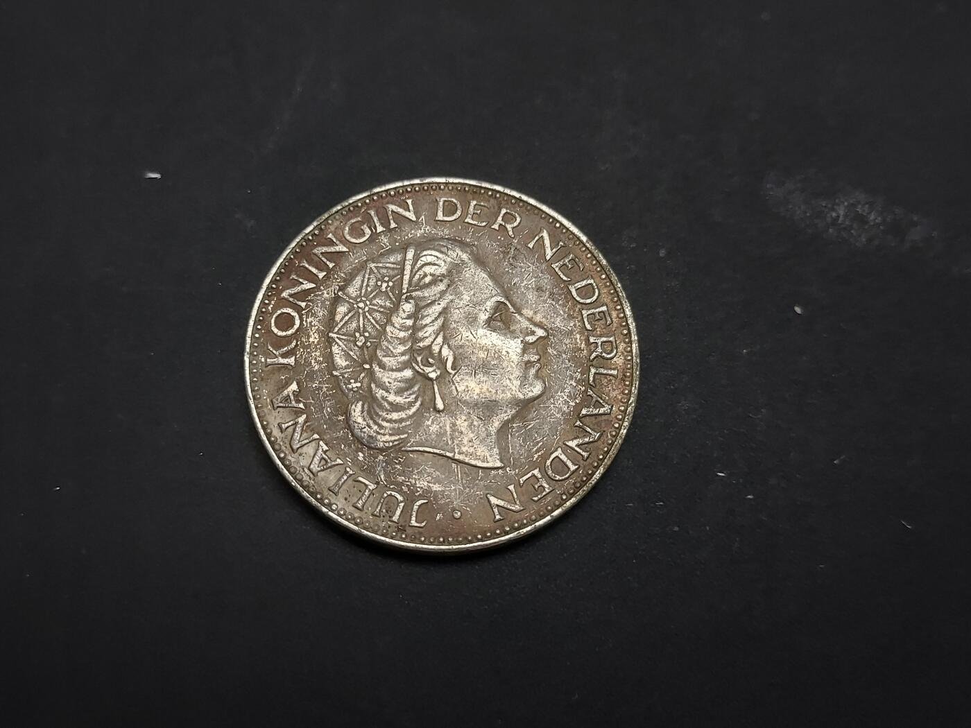 博彦收藏   3月7日 8点钱币专场 全场包邮 1961 荷兰 2.5G 盾银币 15克 720银