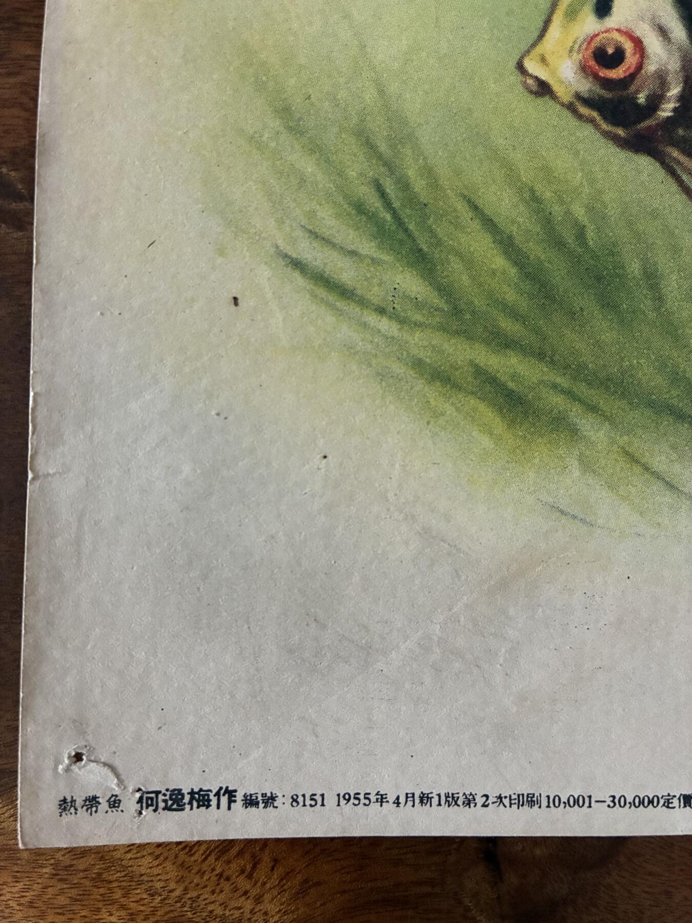 情怀旧藏儿时记忆经典收藏交流拍卖会 何逸梅绘画热带鱼老年画宣传画