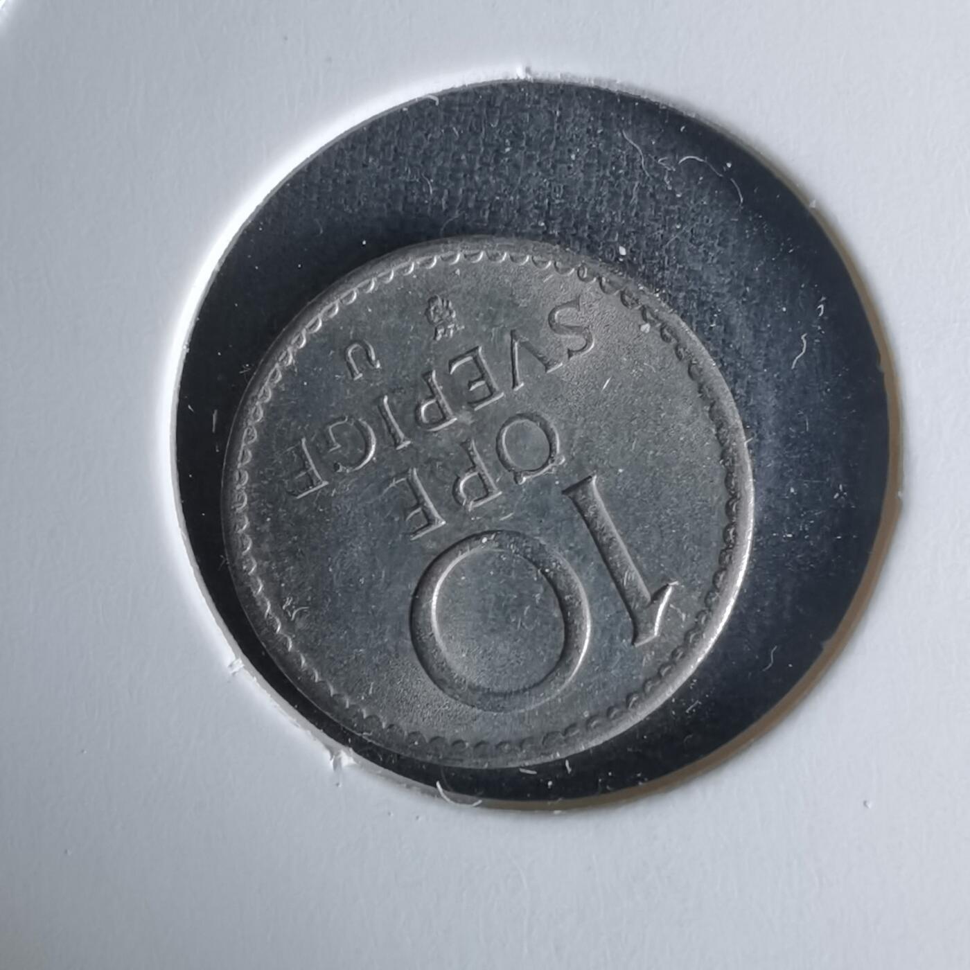 沼泽如烟--第1009场 瑞典1972年10欧尔