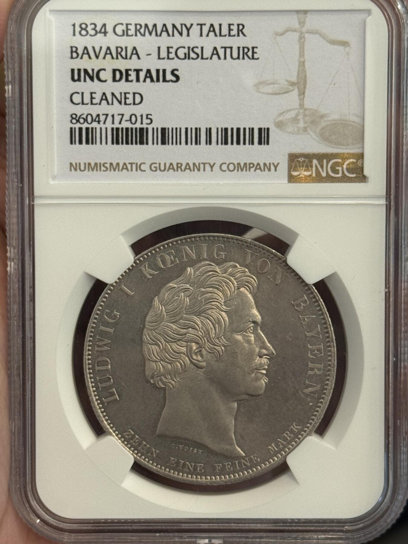 NGC-UNCD 1834巴伐利亚历史泰勒 少见品种