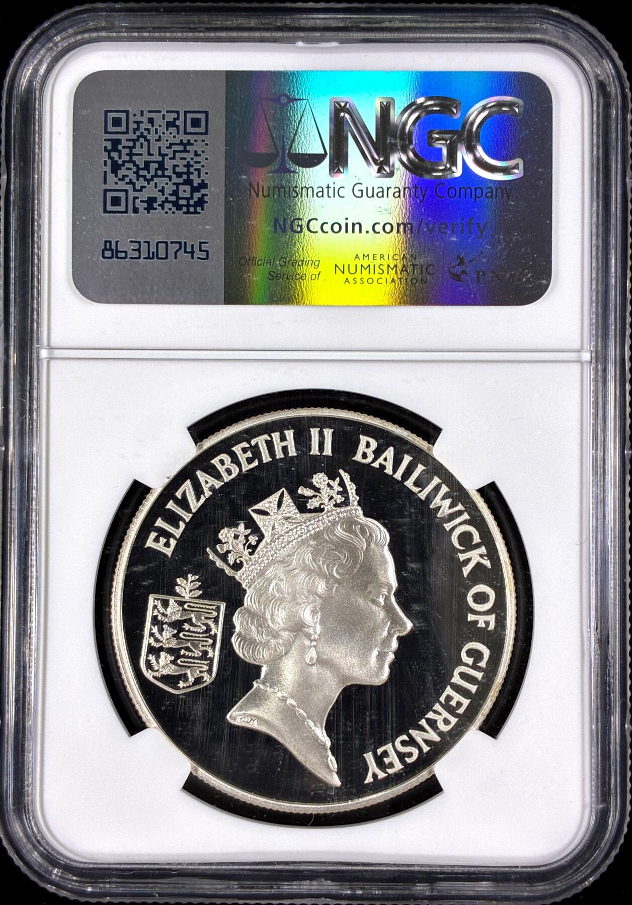 【雨安】【直播拍卖】【第0126期-评级币章】2026-03-07 周六 19:30 (金价1176, 银价22.16) [评级现代] Guernsey 根西 2镑 1994年 诺曼底登陆 NGC-PF69UC