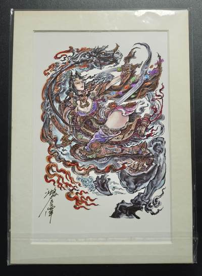 天玑星卡拍第176期《3.5周四截拍》持续收拍收评中 满赠卡需备注 - 【亲签复制画】沈鑫 邓婵玉 亲签复制画 微黄 直角边难免有损介意勿拍